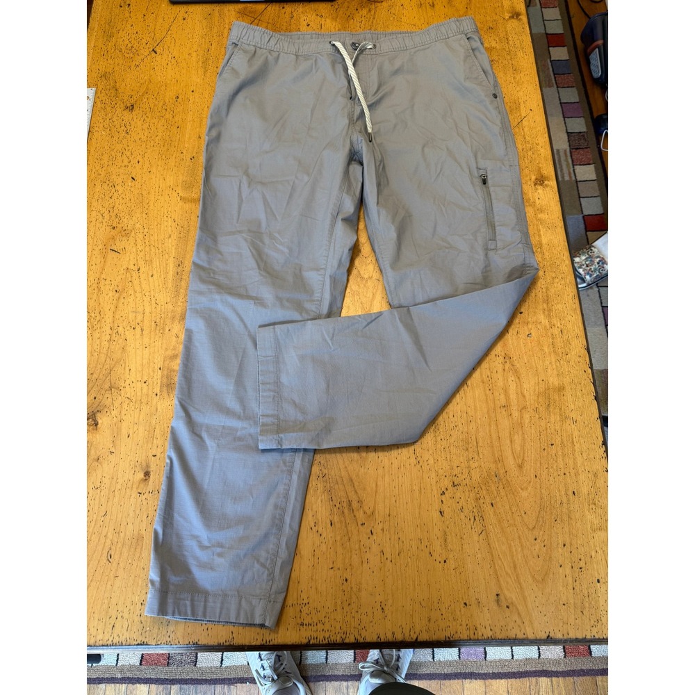 Vuori Ripstop Climber Pant XXL Mens Grey VW401 Elastic Waist Outdoor Hiking